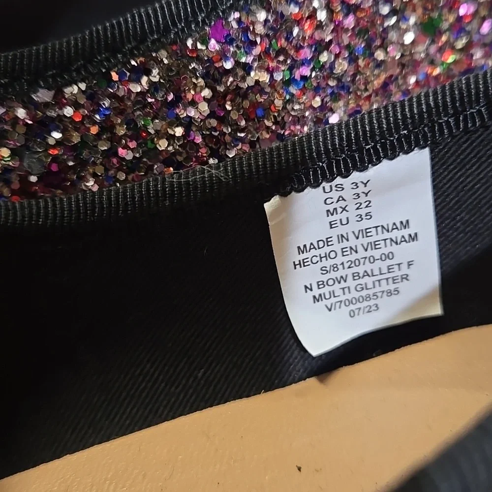 Old Navy Glittery Kids Dress Shoes with Black Bow